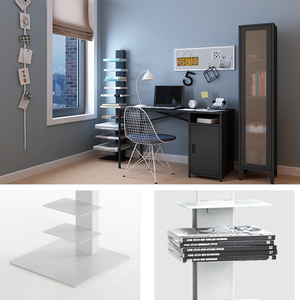 Estantería roja moderna de 10 capas, muebles para el hogar que ahorran espacio, librería de historia al alcance, nuevo diseño - Product Image 5