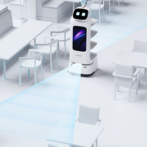 Robots de service intelligents, <span class=keywords><strong>robot</strong></span> <span class=keywords><strong>serveur</strong></span>, <span class=keywords><strong>serveur</strong></span> commercial de vente au détail, <span class=keywords><strong>robot</strong></span> de livraison de nourriture pour <span class=keywords><strong>restaurant</strong></span>, hôtel, navigation automatique d'évitement des obstacles - Product Image 1