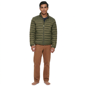 Vestes pour hommes de haute qualité avec logo personnalisé, veste matelassée, style bomber, vêtements de sport d'hiver, veste matelassée en duvet pour hommes, vente en gros - Product Image 1