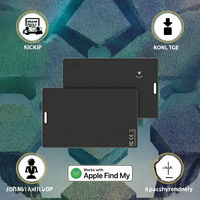 Traceur intelligent étanche en plastique durable pour portefeuille, longue autonomie, compatible avec l'application Apple Find My pour voiture (LBS)