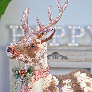 Neuartige Weihnachten große Roségold Rentier Dekoration große Größe Home Ornamente - Product Image 4
