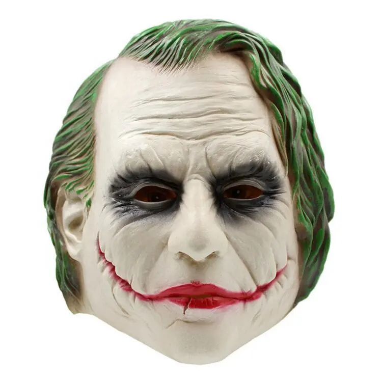 Maschera di halloween resina cavaliere joker maschera da clown adulto gioco costume da festa orribile da uomo di rubie inizia la maschera horror