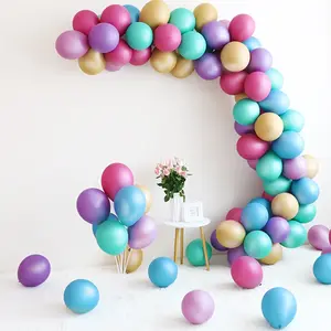 Fábrica Atacado 12 polegadas Metal Latex Balloon para Birthday Party Decoration