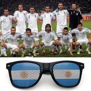 Lunettes de supporter rétro en plastique personnalisées Coupe du Monde de football, sérigraphiées avec logo personnalisé, pour fêtes sportives, Fête des supporters 2026 - Product Image 6