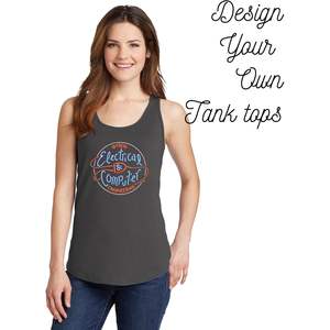 Camisetas sin mangas de algodón con estampado personalizado para mujer, diseño Lpc54tt, crea tu propio estilo único - Product Image 1