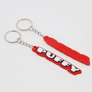 Wholesale Custom Eco-Friendly Fashion Trend Soft PVC Letter Keychain Branded Promotional Gift Souvenir <b>Key</b> Holder - Product Image 4