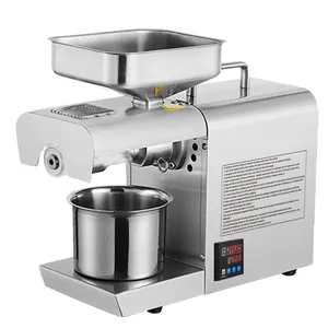 MJ Mini tornillo prensas de aceite pequeño uso doméstico sésamo Coco cacahuete Extractor de aceite semilla máquina de prensa de aceite frío 508T