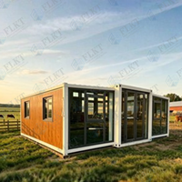 Maison conteneur extensible étanche à double aile FLKT, garantie 2 ans, directement de l'usine, villa modulaire préfabriquée moderne