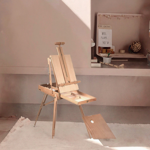 <span class=keywords><strong>Mesa</strong></span> de Arte Portátil STARPRINT de Madera de Haya Premium, Ajustable, para Niños, con Caja de Almacenamiento para Materiales de Dibujo y Pintura - Product Image 3