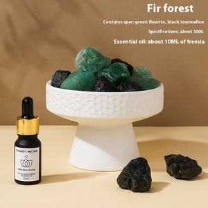 Vente en gros cristal naturel en forme de cœur <span class=keywords><strong>pierre</strong></span> brute diffuseur d'huiles essentielles d'aromathérapie sans flamme gravure parfum d'intérieur cadeau - Product Image 6