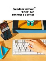 Nouveau clavier mécanique sans fil K855 pour ordinateur de bureau, double mode, axe rouge TTC, 87 touches