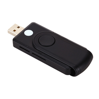 Pembaca Kartu Memori Universal Multi Slot SD/TF SD SIM USB untuk Mendukung Kartu Chip Bank dan Kantor Pos