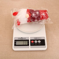 Gnome de Noël à longues jambes avec lumière LED, chapeau flocon de neige tricoté, poupée en peluche Tomte pour décoration de table ou étagère de Noël
