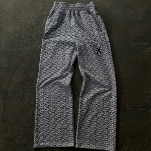 Pantalons de survêtement vintage 100% coton personnalisés pour hommes, broderie de haute qualité, joggings délavés au soleil, décontractés, jambes larges, coupe droite - Product Image 3