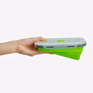 Boîtes à Lunch en Silicone hermétiques, récipients de stockage des aliments sans BPA avec couvercles en plastique pour enfants - Product Image 5