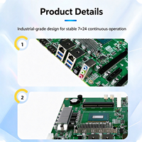 Carte mère industrielle embarquée Intel 14e génération Core HX, chipset HM770, double LAN I210AT, 244*244mm ATX