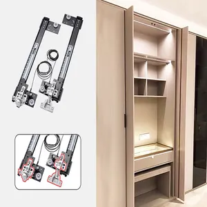 Pocket Sliding Cabinet Door System Cabinet Pocket Door Slide System China Factory Price Coneal Folding Pocket Slide Pivot Door