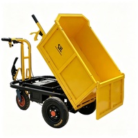 Mini-dumper électrique à benne basculante, chariot de transport électrique à déchargement automatique, chariot de transport électrique pour la construction