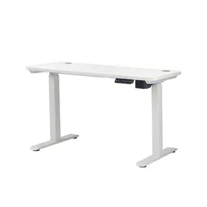 Table de bureau électrique à moteur unique à deux étages avec ordinateur de rebond de charge anti-collision Table de bureau à hauteur réglable