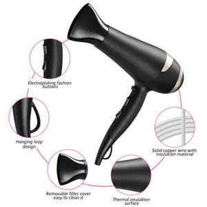Top Seller Professional Negative Ionic Hair Dryer Negative Ion UV Blow Dryer With Diffuser