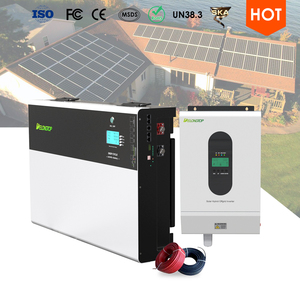 Kit solaire complet DELONG pour maison, batterie 48V 200AH avec onduleur hybride 5KW sur réseau LFP51200 / Batterie lithium-ion - Product Image 3