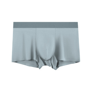 Boxers pour hommes 100 % modal taille mi-haute antibactériens couleur unie tricotés - Product Image 3