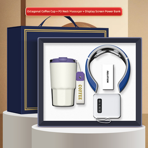 Coffret Cadeau d'Affaires de Luxe Chimi Gifts, Logo Personnalisable, Mug en Acier Inoxydable 480ml, Masseur Cervical, Batterie Externe 10000mAh, Nouveau Design - Product Image 2
