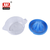 Haixin Juicer Plastik Buah Manual, Alat Rumah Tangga Tekan Tangan Kecil Lemon Bepergian Mini