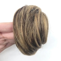 Populaire 4/27 # schrunchie cheveux chignon frange chouchous postiches 100% conception de coiffure de cheveux humains pour femme prix de gros