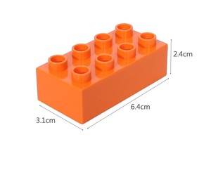 संगत स्टेम रचनात्मक प्लास्टिक ABS DIY खेलने सेट क्लासिक रंगीन ईंटों थोक 2X4 बच्चों बड़ी इमारत ब्लॉक - Product Image 6