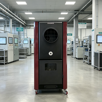 Souffleur d'air chaud à double combustible (pellets de biomasse et copeaux de bois) à haute efficacité avec alimentation automatique pour serres, fermes et ateliers