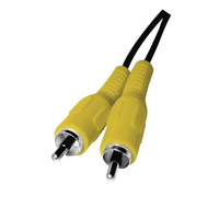 Câble RCA femelle Hitec HTP13003 avec gaine en PVC, connecteurs nickelés, conducteur en cuivre nu, transmission audio pour
