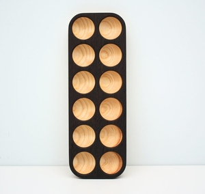 OEM Rustic Wooden 12 <b>Egg</b> Holder Tray Long Narrow Timber <b>Egg</b> Storage Rack Organizer for Countertop Pantry Kitchen - Product Image 1