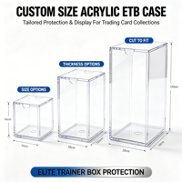 Boîte de protection en acrylique transparente à aimant puissant sur le thème des animaux pour accessoires d'anime, pour la collection et l'affichage de cartes à collectionner