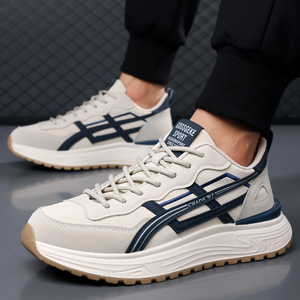 2025 Autumn/Winter New Casual Sporty Sports Walking <b>Shoes</b> <b>Men</b> Versatile Running Fashionable Trendy Anti-Slip <b>Breathable</b> Thick - Product Image 2