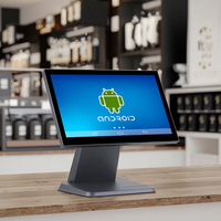 Terminal Punto de Venta con Pantalla Táctil de 15.6 Pulgadas para Supermercado, Sistema de Punto de Venta Todo en Uno con Android para Restaurantes de Comida Rápida