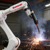 Robot de soudage à l'arc Kawasaki RS006L PLC Core, 6 axes, haute vitesse, précision de 0,03 mm, IP67, poignet fiable, environnements difficiles