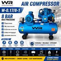 Compresseur d'air à piston monophasé à faible entretien W-0.17/8-1 pour machine à dénuder les fils