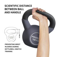 Kettlebell PROIRION 16 kg en néoprène personnalisé pour l'entraînement de force, utilisation universelle