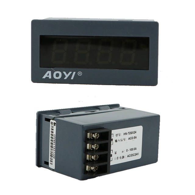 AOYI HN-72SX-Hz 12v Dc Digital Panel Meter Dc Ac 24v Input Digital Line Frequency Meter Voltage Meters