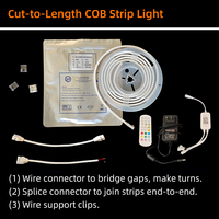 Bande lumineuse LED flexible en silicone RGB 2700K personnalisable, découpable n'importe où, pour plafond intérieur, escaliers, armoire