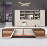 Bureau de direction moderne Bureau de direction Patron Chef de direction Bureau d'ordinateur de luxe Table de bureau pour mobilier de bureau personnalisé