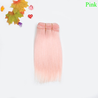 Tresse de cheveux en fibre protéinée pour poupée Blythe, modèle de tissage à trame unique, jouet en peluche, blond, Deep Wave Jerry Curl