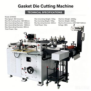 Machine de découpe et de poinçonnage automatique à grande vitesse <span class=keywords><strong>GongJIn</strong></span> pour joints de bouchons métalliques (ZHM400) - Multifonctionnelle et Économe en Énergie - Product Image 1