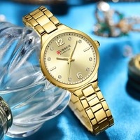 Женские водонепроницаемые кварцевые часы, 9105