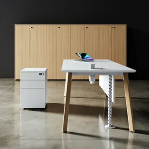 โต๊ะคอมพิวเตอร์เฟอร์นิเจอร์ไม้สำหรับอพาร์ทเมนต์โรงแรมโต๊ะทำงานที่ทันสมัย