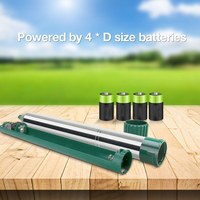 Répulsif Souris Électrique Étanche à Vibration Sonore sur Piquet, Alimenté par Piles, pour Jardin, Cour, Ferme, Contre les Taupes, Souris-chuies, Gophers et Souris