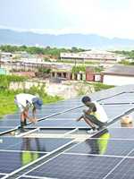Prix d'usine – Unité solaire monocristalline PERC 300Wp – Composants de production d'énergie commerciaux et industriels en gros – Approvisionnement en vrac en stock
