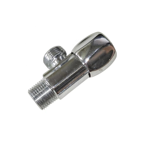 Vanne d'angle à 90 degrés OEM durable au design moderne pour usage domestique, taille 1/2" 3/4", 2 voies, en acier inoxydable chromé - Product Image 2