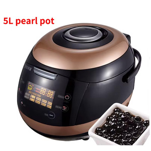 XEOLEO Tapioca Cooker Milk <b>Tea</b> Shop Pearl Cook <b>Machine</b> <b>Bubble</b> <b>Tea</b> Pearl Sago Cooker Making <b>Machine</b> 5L Capacity 900W - Product Image 3